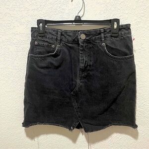 ASOS Black Denim Mini Skirt